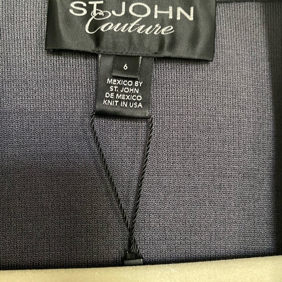 ** NOT FOR SALE ** St. John Couture Jacket - Pewter/Grey - Picture 6 of 8